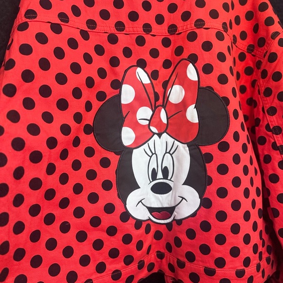 Disney Jackets & Blazers - Unisex Disney Minnie Red and Black Polka Dot Jacket